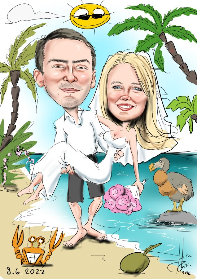 Karikatúra sex v aute