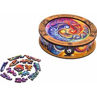 Dřevěné puzzle Mandala Spiral Incarnation