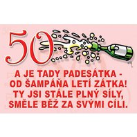 Vtipné přání - 50 let